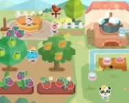 Dr Panda farm fiús HTML5 játék
