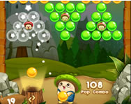 Game bubble pop adventures fiús HTML5 játék