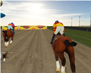 Horse ride racing 3D fiús HTML5 játék