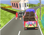 Indian truck driver cargo duty delivery