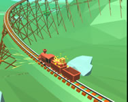 Off the rails 3D fiús HTML5 játék