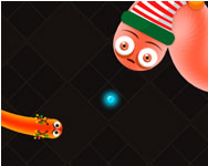 Santa snakes fiús HTML5 játék