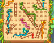 Snakes and ladders fiús HTML5 játék