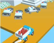 Truck deliver 3D fiús HTML5 játék